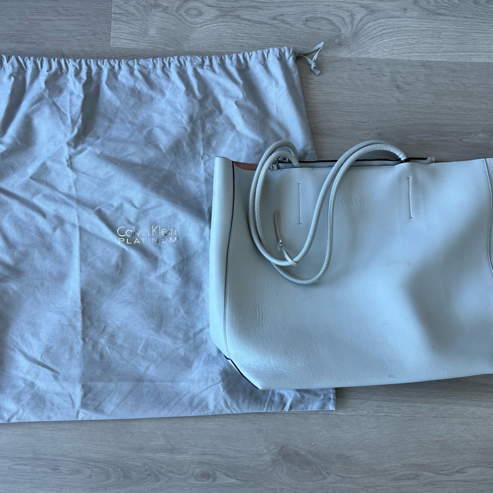 Calvin Klein Leather Tote